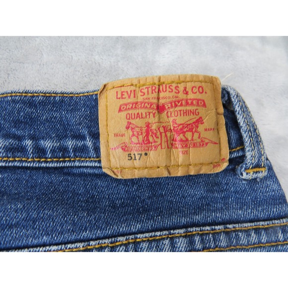 Levi's 517 Flare Jeans Women's 16.5 Plus Blue Denim Bootcut Stretch - Picture 8 of 9